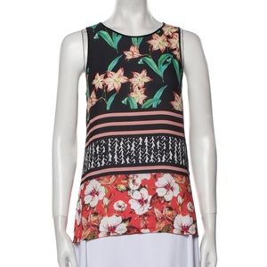 Clover Canyon silk printed top ,size M,Back